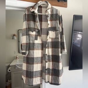 Long Flannel Shacket
